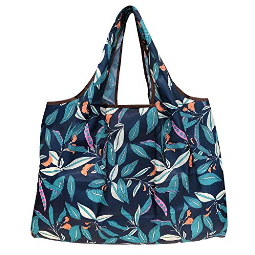 allydrew Large Foldable Tote Nylon Reusable Grocery Bag, 3 Pack, Greenhouse - Image 4