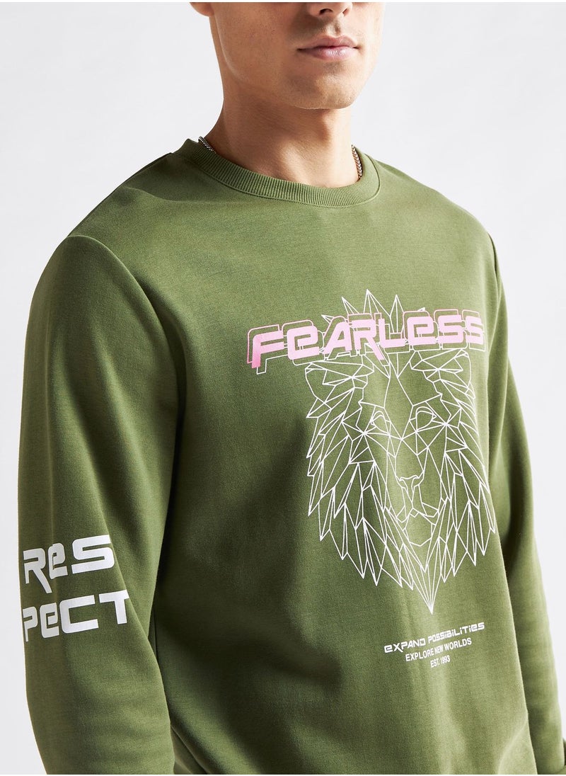 FAV Graphic Crew Neck Sweatshirt  - Image 3