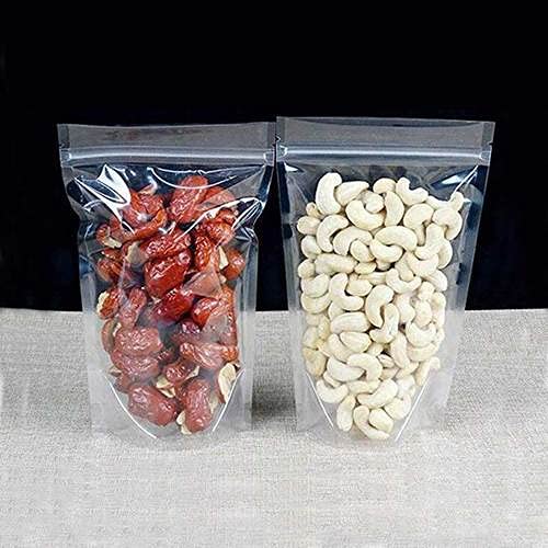 Deera DEERA Stand Up Ziplock Reusable Airtight Polyester Storage Pouch Clear160mmX230mmPack of 100  - Image 5