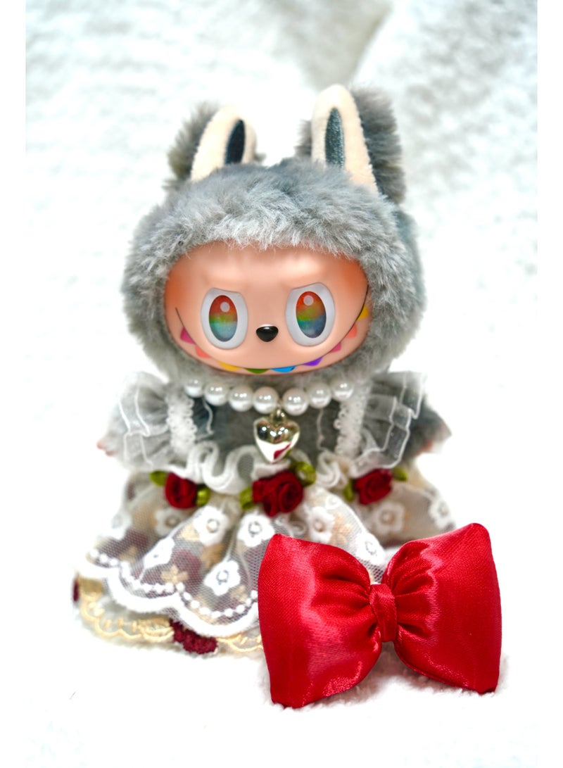 Labubu The Monsters Clothes - Labubu Outfit without labubu, Chic Style Set for Labubu Dolls, 17cm Doll Clothes Suitable for Labubu Dolls Accessories - Image 4