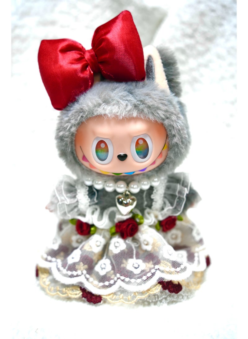 Labubu The Monsters Clothes - Labubu Outfit without labubu, Chic Style Set for Labubu Dolls, 17cm Doll Clothes Suitable for Labubu Dolls Accessories - Image 2