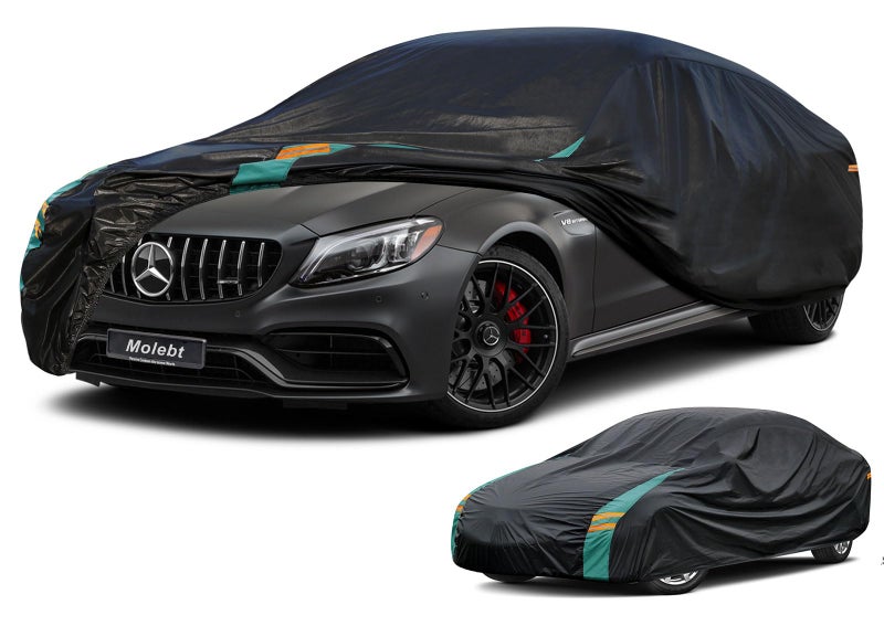 Coupe Car Cover Custom Fit for Mercedes C Class C220 C250 C30020072025 Waterproof All Weather for Automobiles Outdoor Full Cover with Windproof Clip Straps