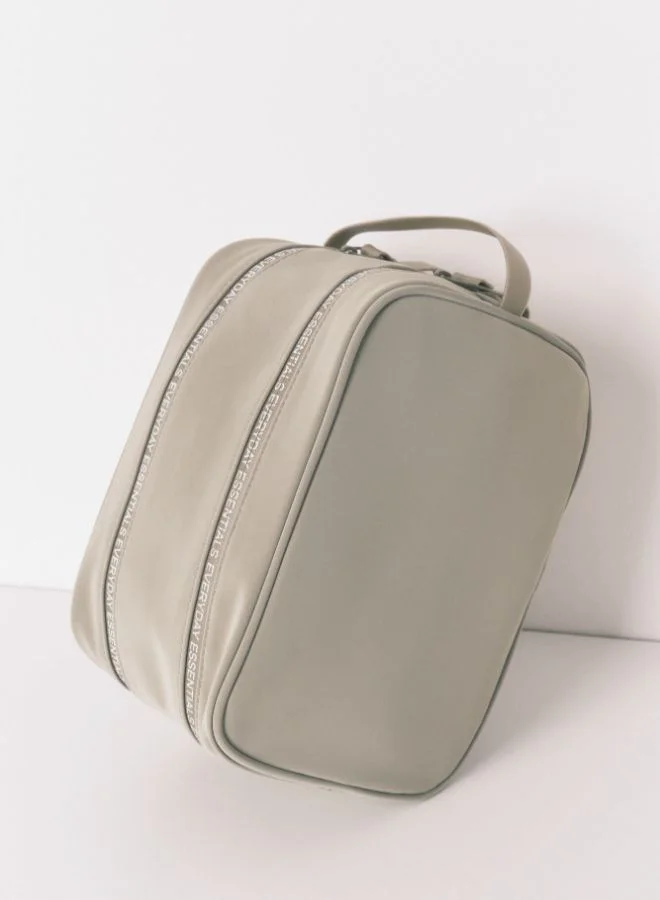women'secret Large Rubber Khaki Vanity Case