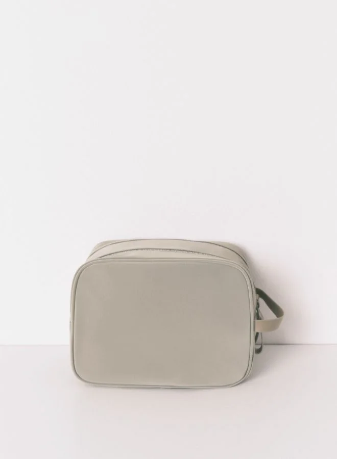 women'secret Large Rubber Khaki Vanity Case