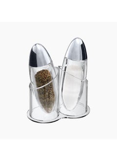 HEC Acrylic Salt And Pepper Shaker With Holder 