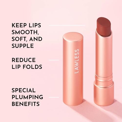 LAWLESS Women's Forget the Filler Lip Plumping Line Smoothing Tinted Balm, Sugarplum, 0.09 Ounce - Image 3