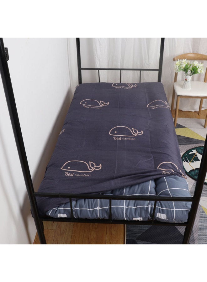 Mattress Cover Cotton Pad Quilt Cover Student Dormitory Single 90x 200 Bed Mattress Cover Quilt Cover 190 All-inclusive Mattress Cover 0.9-Color:Carrot  Brushed Cloth-Specifications:1.2m Wide*2.0m Long - Image 3