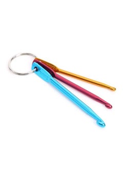 Y&D Crochet Hook,4 Sets Portable Travel Home Use Hook, Aluminum Keychain Metal Hook Multicolor Crafts Knitting Needles Weave Sewing Cross Stitch, 3 Sizes in 1 Set (3 mm, 4 5 mm)  - Image 3