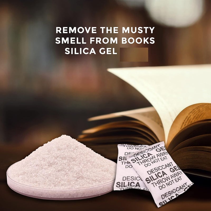 Elysian Premium Silica Gel 2 Gram Pouch 250 Gram Pack Desiccant Packets For Moisture Absorber To Protect Cameras Lenses Mobile Phones Electronics Silica Gel 100 Gram - Image 4