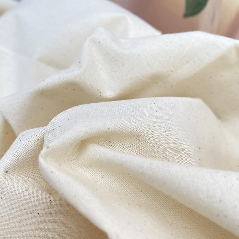 HAGBOU 63in x 10.9 Yards 100% Cotton Muslin Fabric, Medium Weight Natural Unbleached Muslin Fabric by Yard for Sewing DIY (Unbleached, 10.9 Yard Bolt) - Image 2
