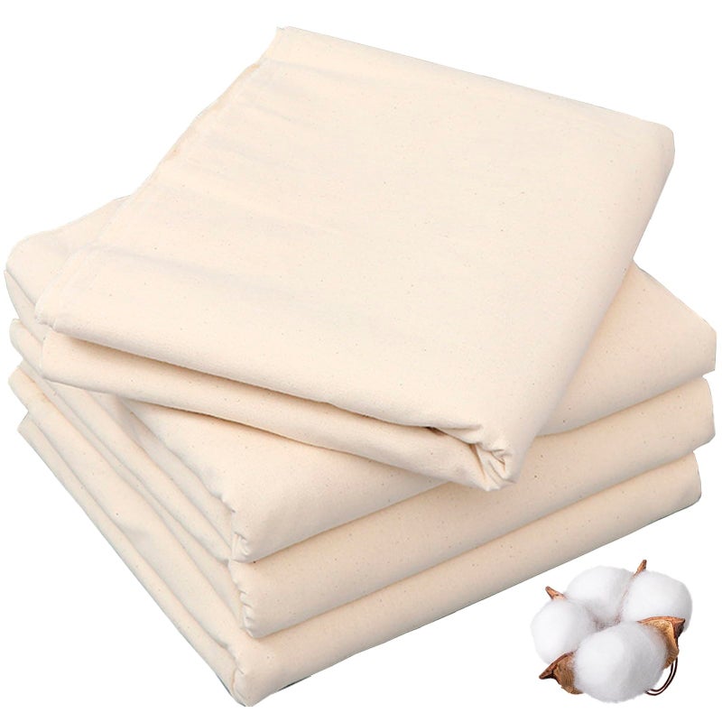 HAGBOU 63in x 10.9 Yards 100% Cotton Muslin Fabric, Medium Weight Natural Unbleached Muslin Fabric by Yard for Sewing DIY (Unbleached, 10.9 Yard Bolt) - Image 1