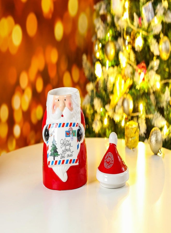 ستيفاني إمبورتس علبة بسكويت سيراميكية من ستيفاني إمبورتس بتصميم عيد الميلاد الشتوي (سعرات حرارية العطلات لا تُحتسب (سانتا)) - Image 3