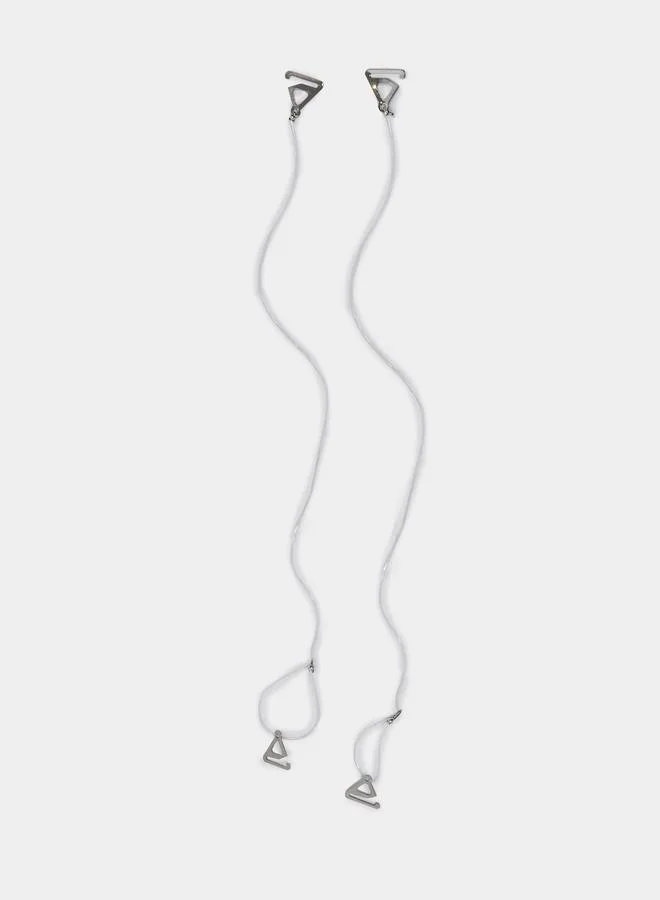 ستايلي Transparent Thin Bra Strap with Metal Hook