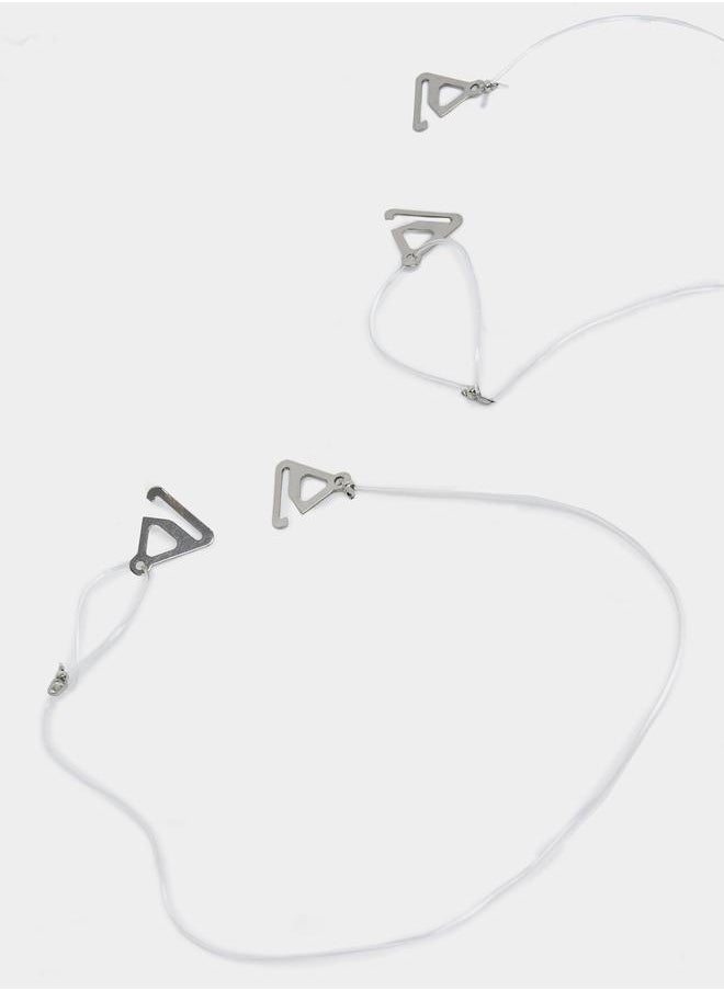 Styli - Transparent Thin Bra Strap with Metal Hook - Image 1