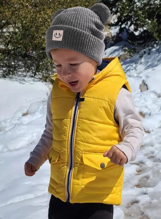 FURTALK Infant Baby Beanie with Bear Ear Cute Winter Hat for Toddler Boys Girls Soft Knitted Cap - Image 4