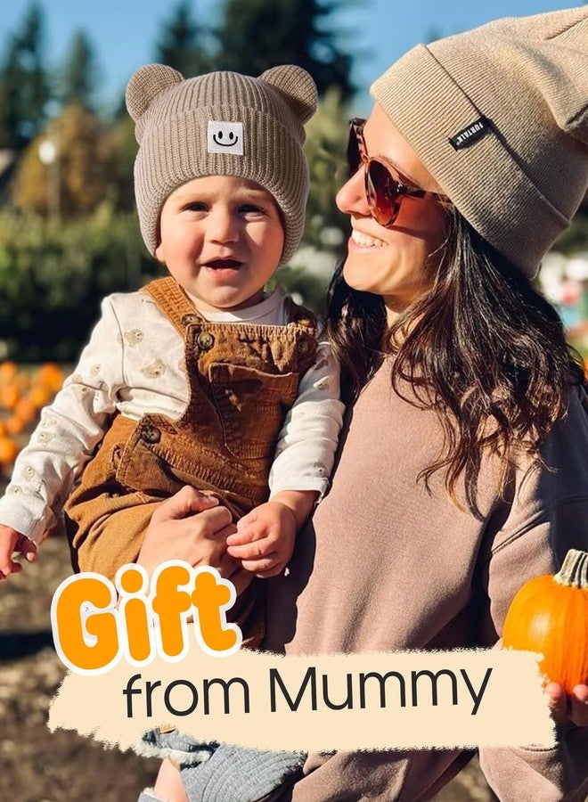 FURTALK Infant Baby Beanie with Bear Ear Cute Winter Hat for Toddler Boys Girls Soft Knitted Cap - Image 3