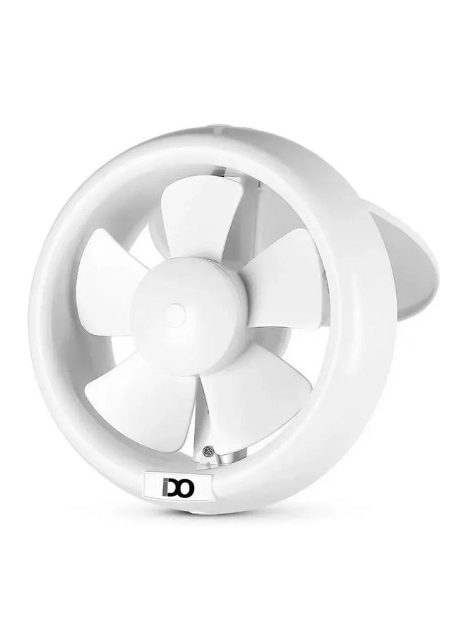 ido Circular Glass Exhaust Fan 15 cm, 10W, Copper Motor, Safe Back Cover - White - Model GVF15-WH - Image 1