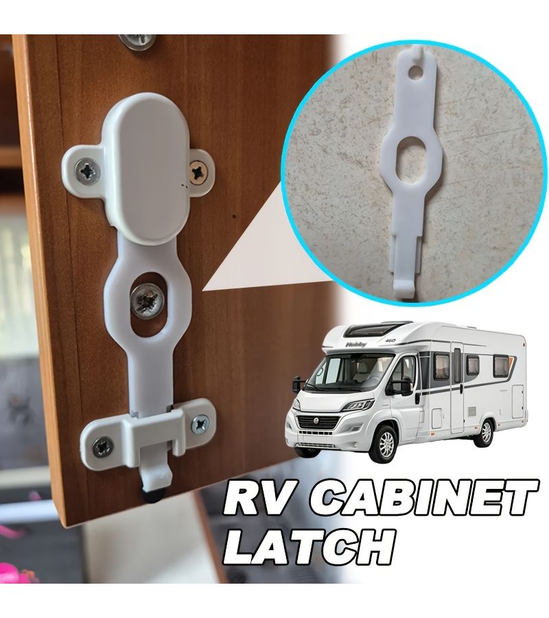 For Hobby 460 Camper Replacement Door Latch Direct Fit RV Cabinet Suitable For Storage Compartment Door Locking Mechanism Compatible RV Cabinet Door Replacement Part 1pc - Image 1
