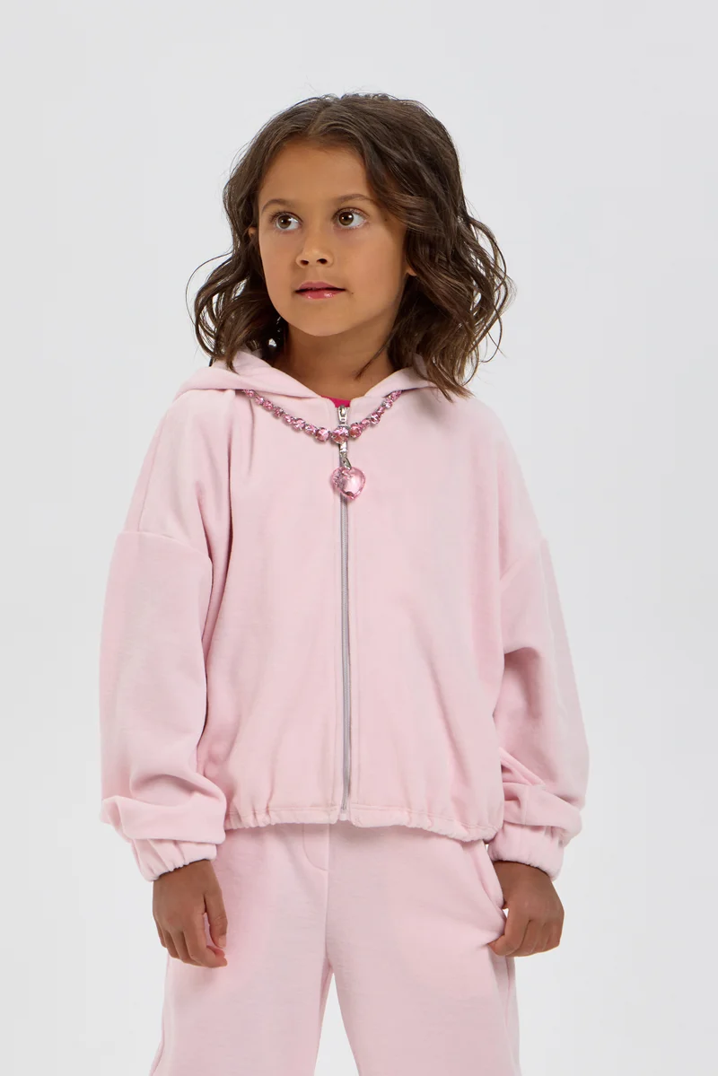 شوبيت Pink Suit Velour (sweatshirt, pants) - Choupette