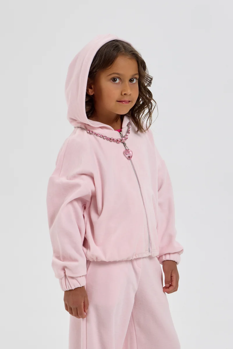 شوبيت Pink Suit Velour (sweatshirt, pants) - Choupette