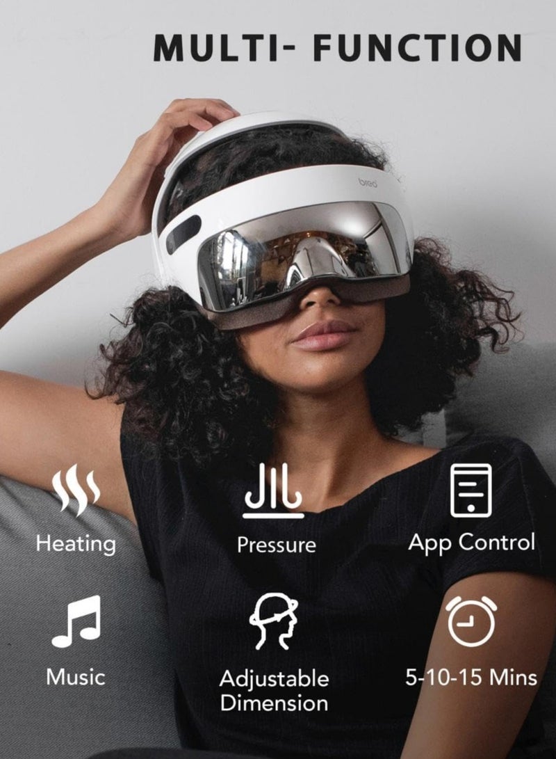 Breo iDream5s Electric Head Massager, Eye & Neck Massage Helmet with Heat, Kneading, Air Compression, APP Control Scratcher for Headache, Stress Relief, Deep Sleeping - Image 2