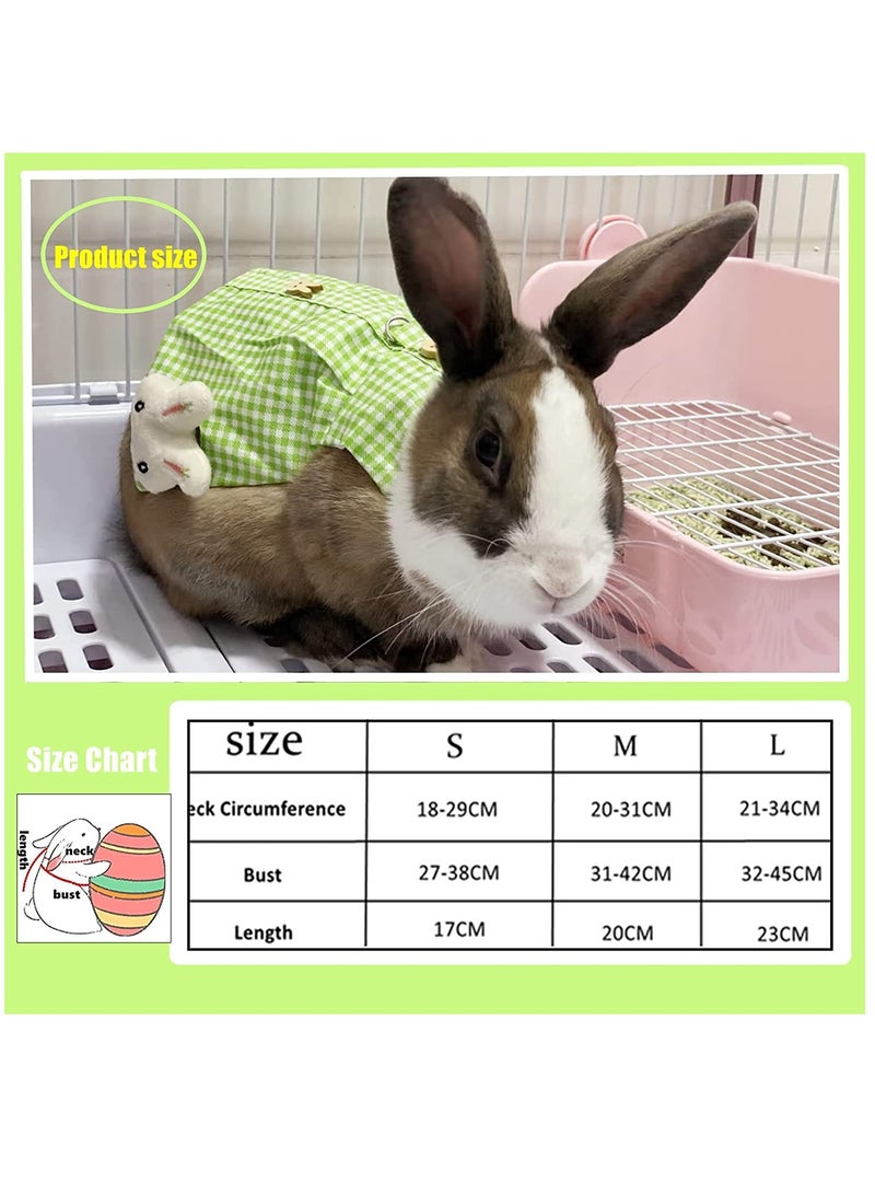 Zikra Pet Rabbit Harness Vest and Leash Set, with Mini Hat Bag Cute Brooch for Rabbit Ferret Teacup Poodle Kitten Small Animal - Image 5