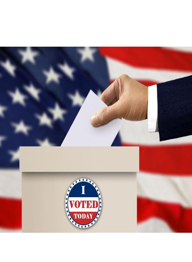 Top label 500 Pcs I Voted Today Stickers,1.5 Inches I Voted Sticker,Patriotic Voting Election Stickers,Round Red White Blue Vote Label,for Election Votes Campaigns, Voting Supplies - Image 4