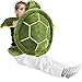 Civaner Big Green Sea Turtle Stuffed Animals Giant Soft Plush Toys Large Ocean Turtle Body Pillow Tortoise Toys Doll for Kid Boys Girls Girlfriend Valentines Birthday Gifts33 Inches - Image 3