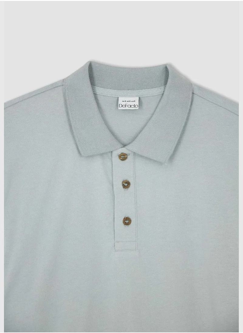 ديفاكتو Man Regular Fit Polo T-Shirt