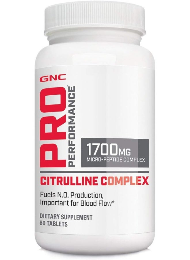 GNC Pro Performance Citrulline Complex - 60 Tablets - Image 1