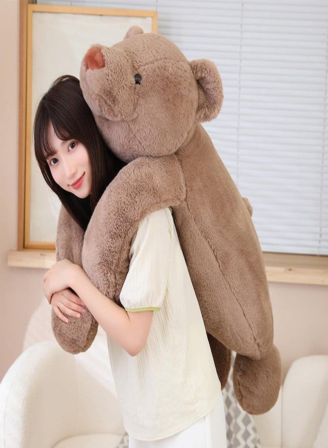 SNOWOLF Large Bear Stuffed Animals, 31.5" Brown Bear Plush Throw Pillow Super Cute Kawaii Plushie Toys Gifts for Boys Girls Adults, 80cm, Brown - Image 4