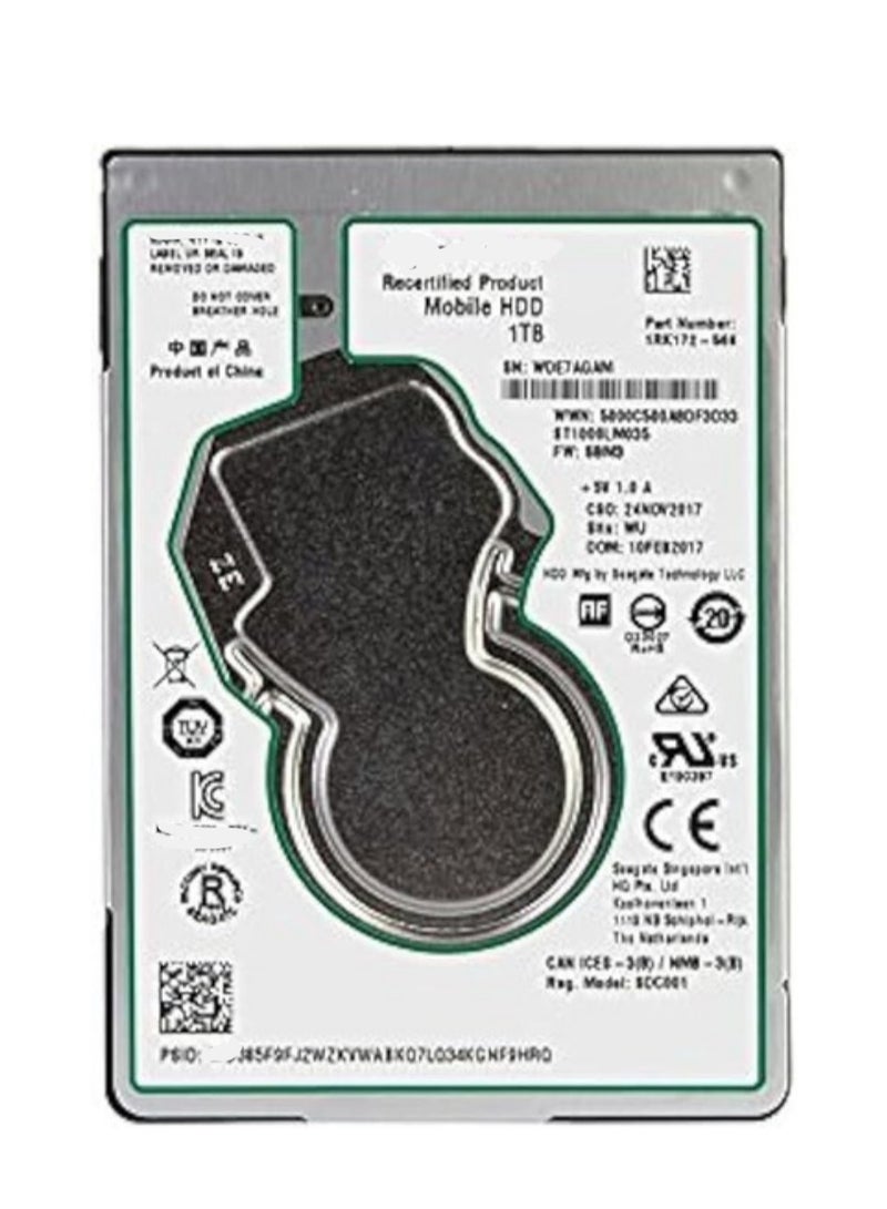 قرص صلب داخلي 1TB SATA مقاس 2.5 إنش، 128MB كاش، 6Gb/s  - Image 1