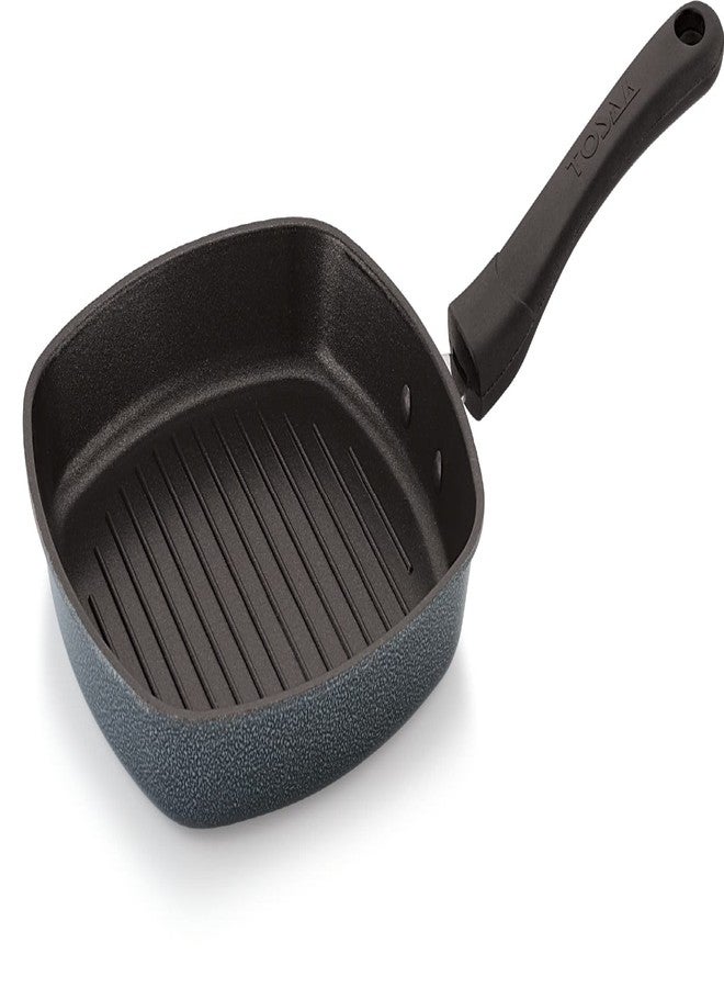 Tosaa Square Grill Pan, Black/Red (22cmx22cm) - Aluminium - Image 1