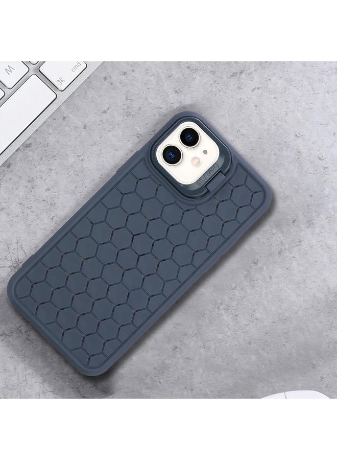 زبون حافظة لهاتف iPhone 12 Honeycomb Radiation Holder TPU مع حبل - Image 2