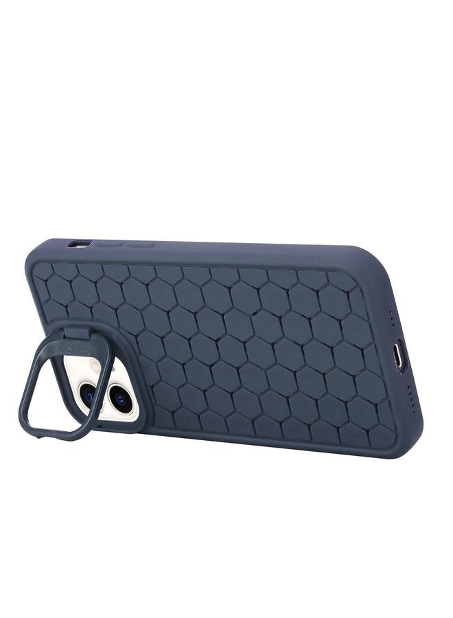 زبون حافظة لهاتف iPhone 12 Honeycomb Radiation Holder TPU مع حبل - Image 3