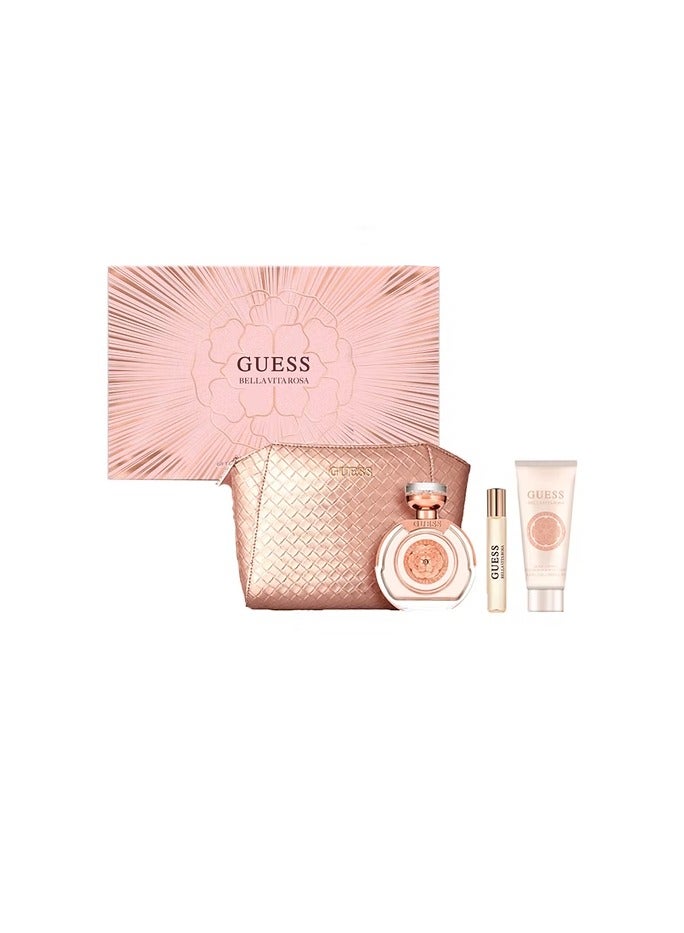 Guess Bella Vita Rosa Eau de Toilette 4 Piece Gift Set For Women - Image 2
