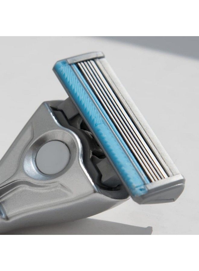 BULLDOG Mens Skincare And Grooming Sensitive Recycled Glass Handle Razor With Razor Stand - Image 4