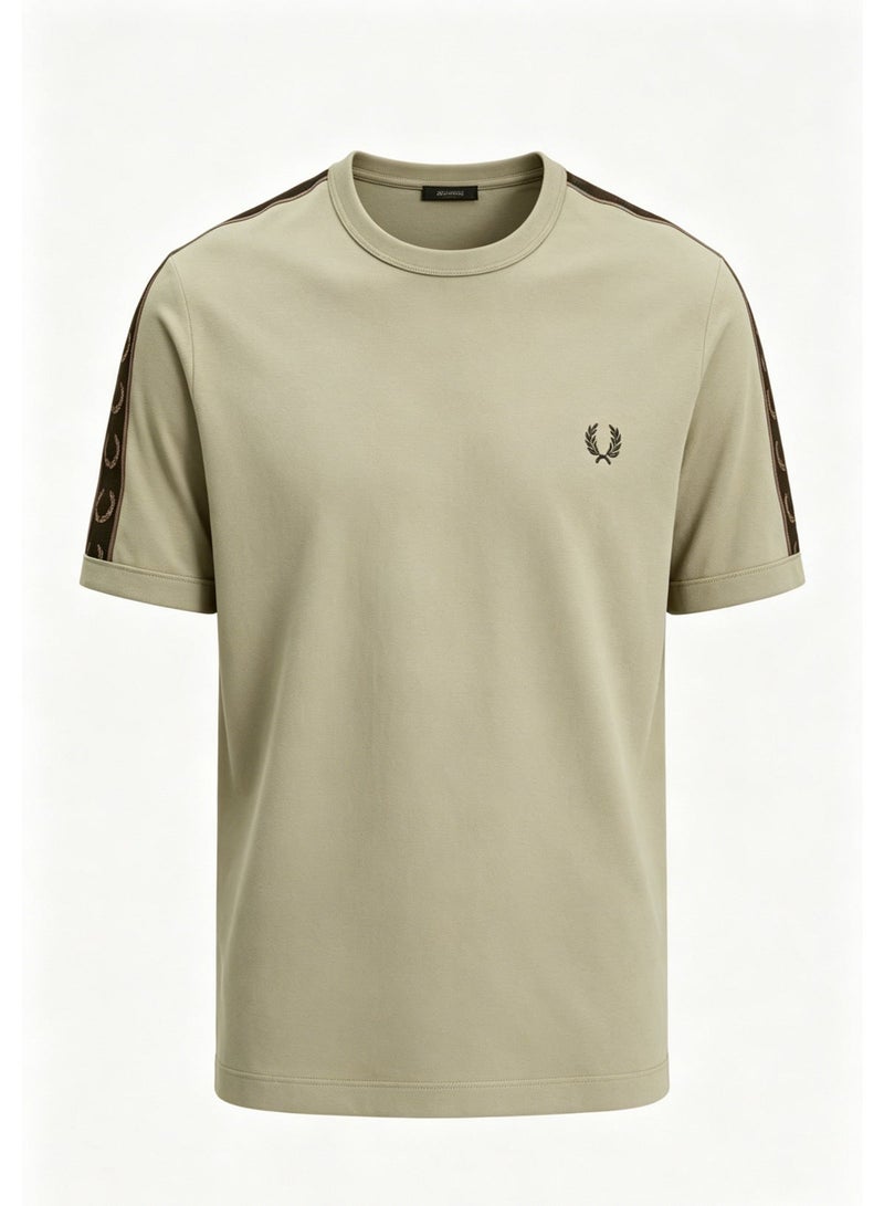 FRED PERRY Men's Short-Sleeve T-Shirt, Minimalist Casual Color-Blocking Trim Half-Sleeve Top - Image 3