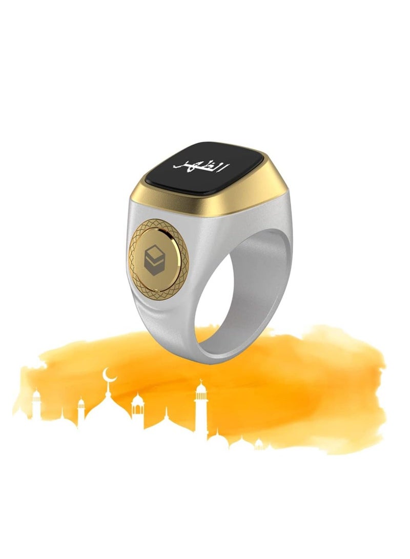 iQIBLA Smart Tasbih Zikr Lite Ring White 22MM - Image 1