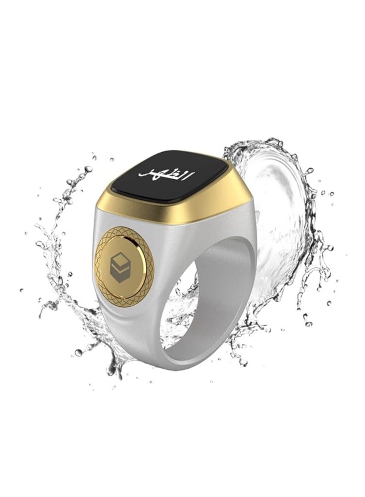 iQIBLA Smart Tasbih Zikr Lite Ring White 22MM - Image 2