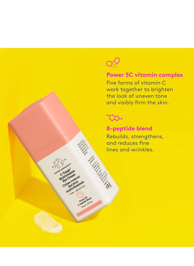 Drunk Elephant C-Tango Multivitamin Eye Cream. Brightening and Restorative Under Eye Cream with Vitamin C (15 mL / 0.5 Fl Oz)