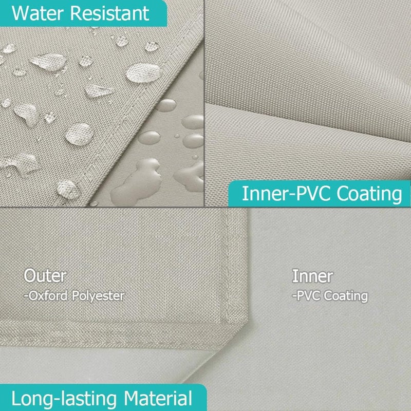 iCOVER Grill Cover, 70 Inch 600D Heavy Duty Waterproof Patio Outdoor Canvas BBQ Barbecue Smoker Grills Covers for Weber Char-Broil Brinkmann Holland Dyna-Glo and JennAir - Image 4