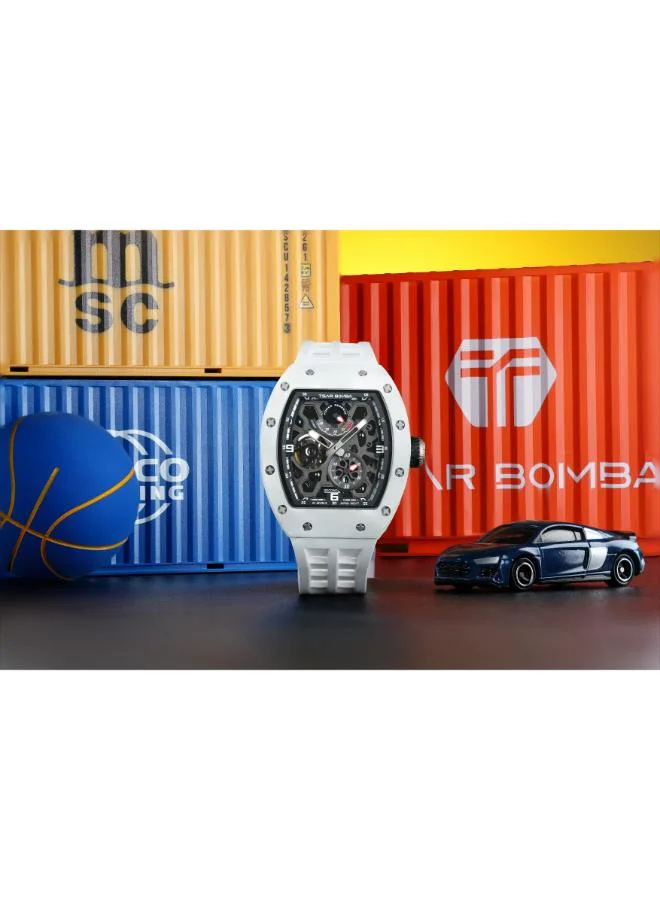 TSAR BOMBA Men's FKM Rubber Automatic Watch TB8212CII-01 - 50.0*42.8 mm