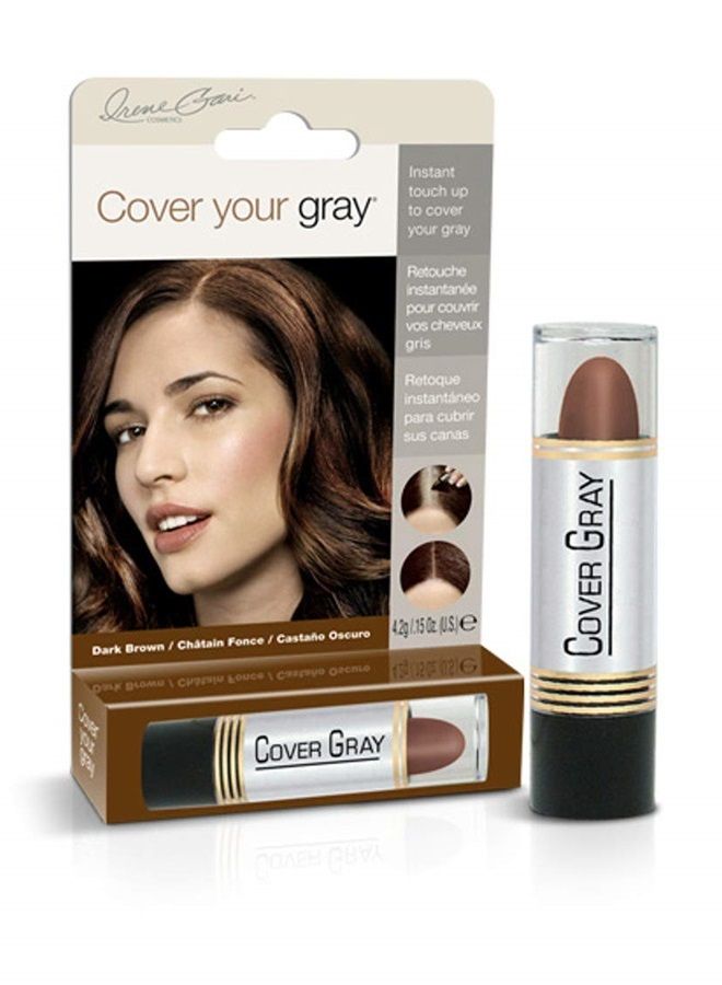 Cover Your Gray Hair Color Touch-Up Stick - Dark Brown (2-Pack) - Image 1