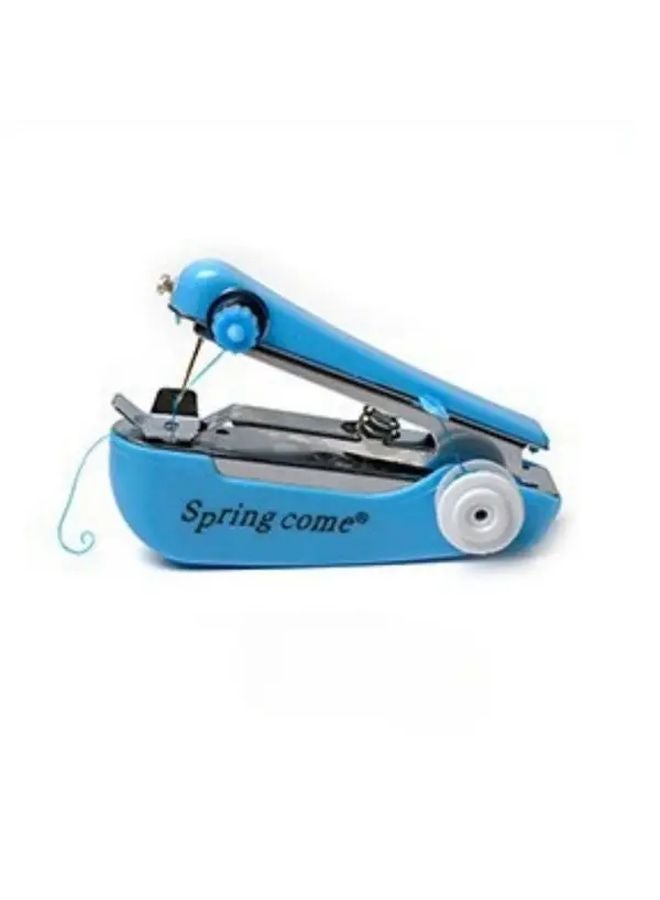 Blue Portable Handheld Manual Sewing Machine Compact For Home Travel - Image 1