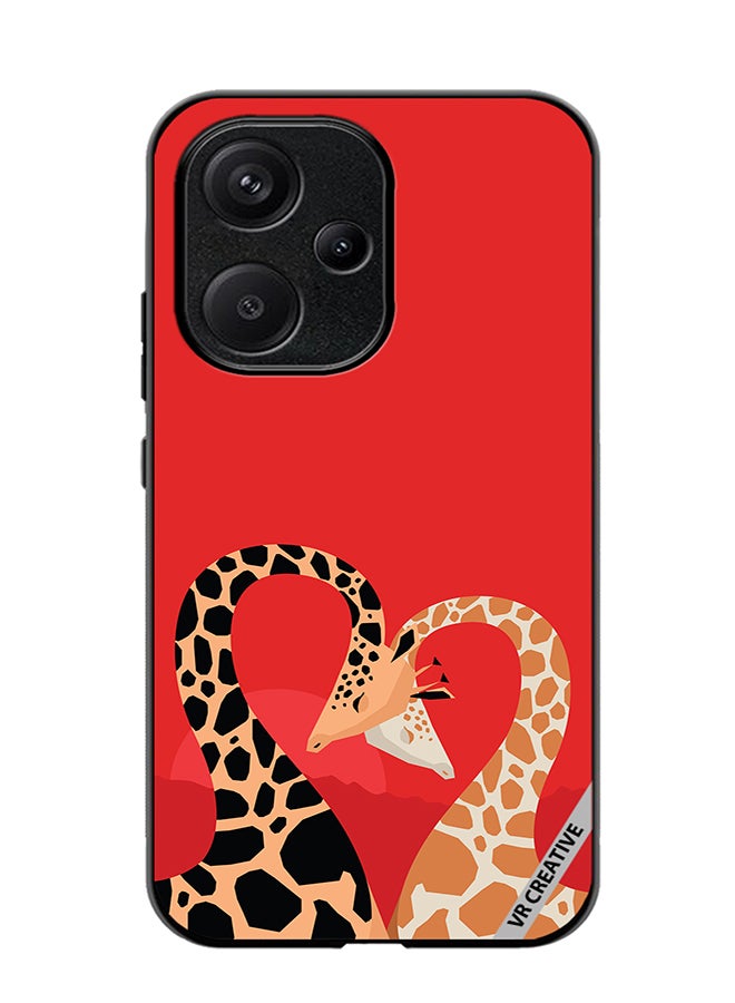VR CREATIVE Protective Case Cover For Xiaomi Redmi 13C 5G Animal Love Design Multicolour - Image 1