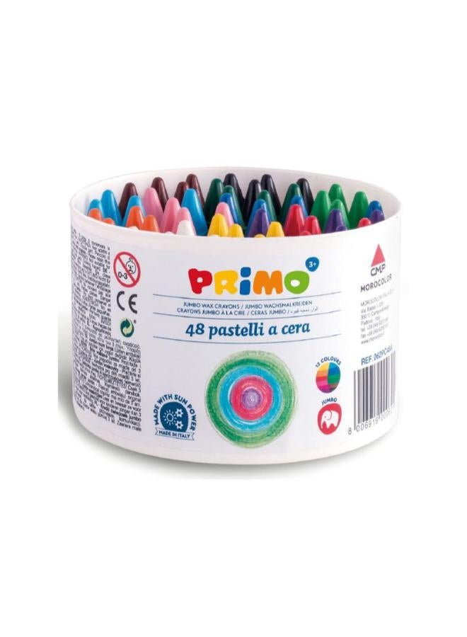 بريمو عبوة من 48 قلم شمع جامبو غير مغلف - Image 1