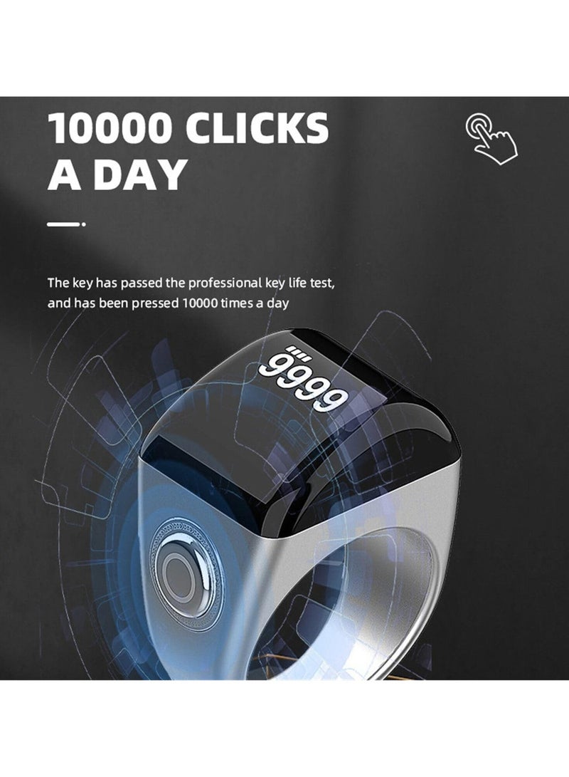 أنكوفو Smart Tasbih الصلاة العداد, IP7 الماء خاتم ذكي, 5 تذكير الصلاة الوقت, عرض OLED, إعداد العد المخصص, العداد, لجميع الأعمار 18mm - Image 5