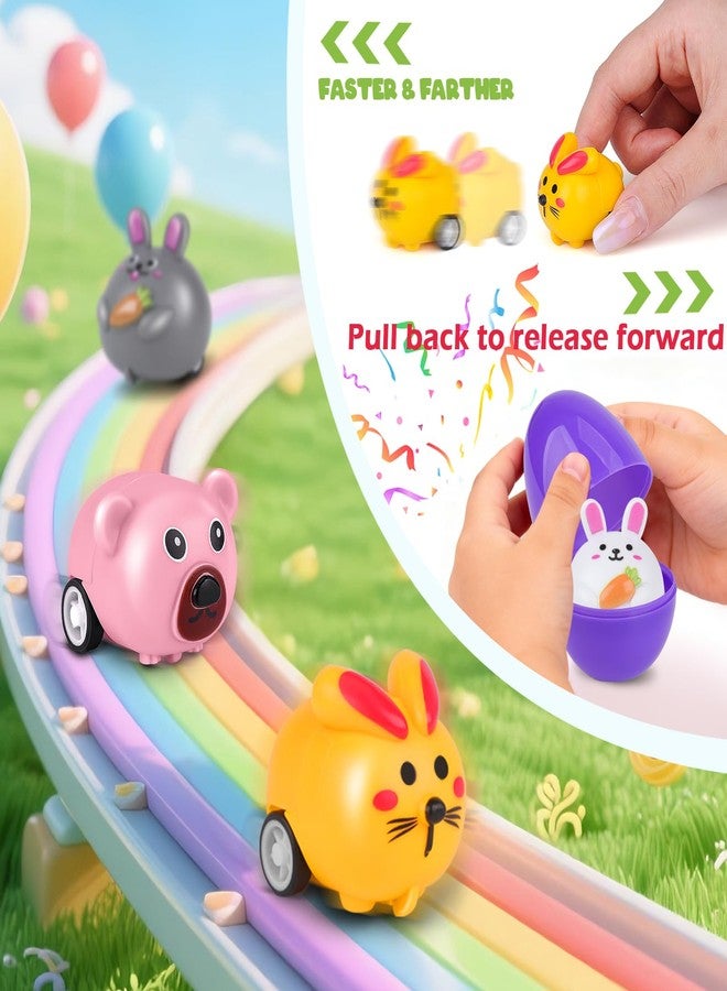 nicknack 16PCS Prefilled Easter Eggs with Toys Cars for Kids,Easter Basket Stuffers Easter Egg with Pull Back Car Inside Easter Eggs for Toddlers Filled Toddlers 1-3 Boys Girls Classroom Prize 3-8 - Image 3