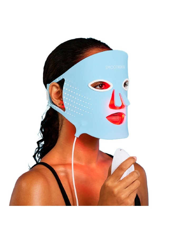 SMOOTHSKIN SmoothSkin DuoLux Red light therapy LED face mask & hydrating skincare bundle with 15 hydrogel sheet masks.  - Image 1